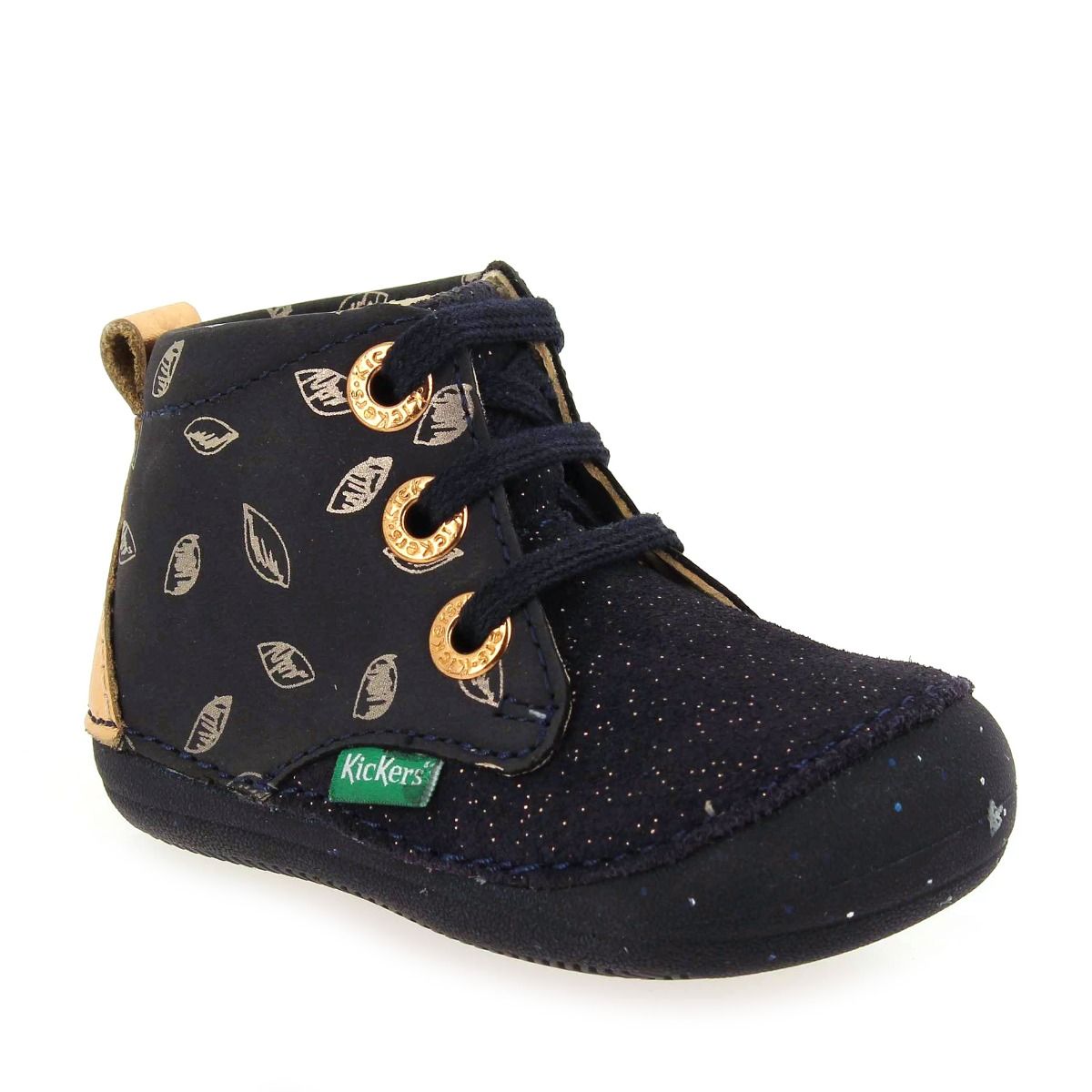 Kickers  SONIZA H22 - marine doré