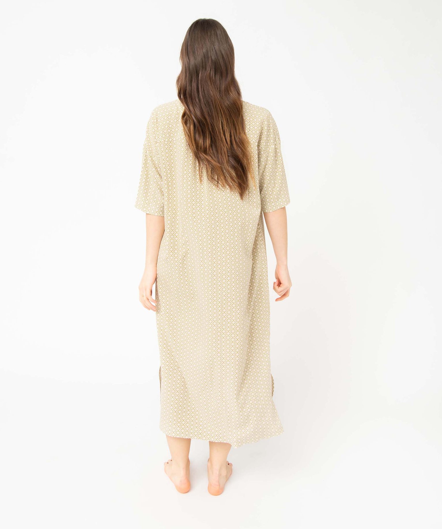 Chemise de nuit femme imprimée à manches courtes imprime | GEMO