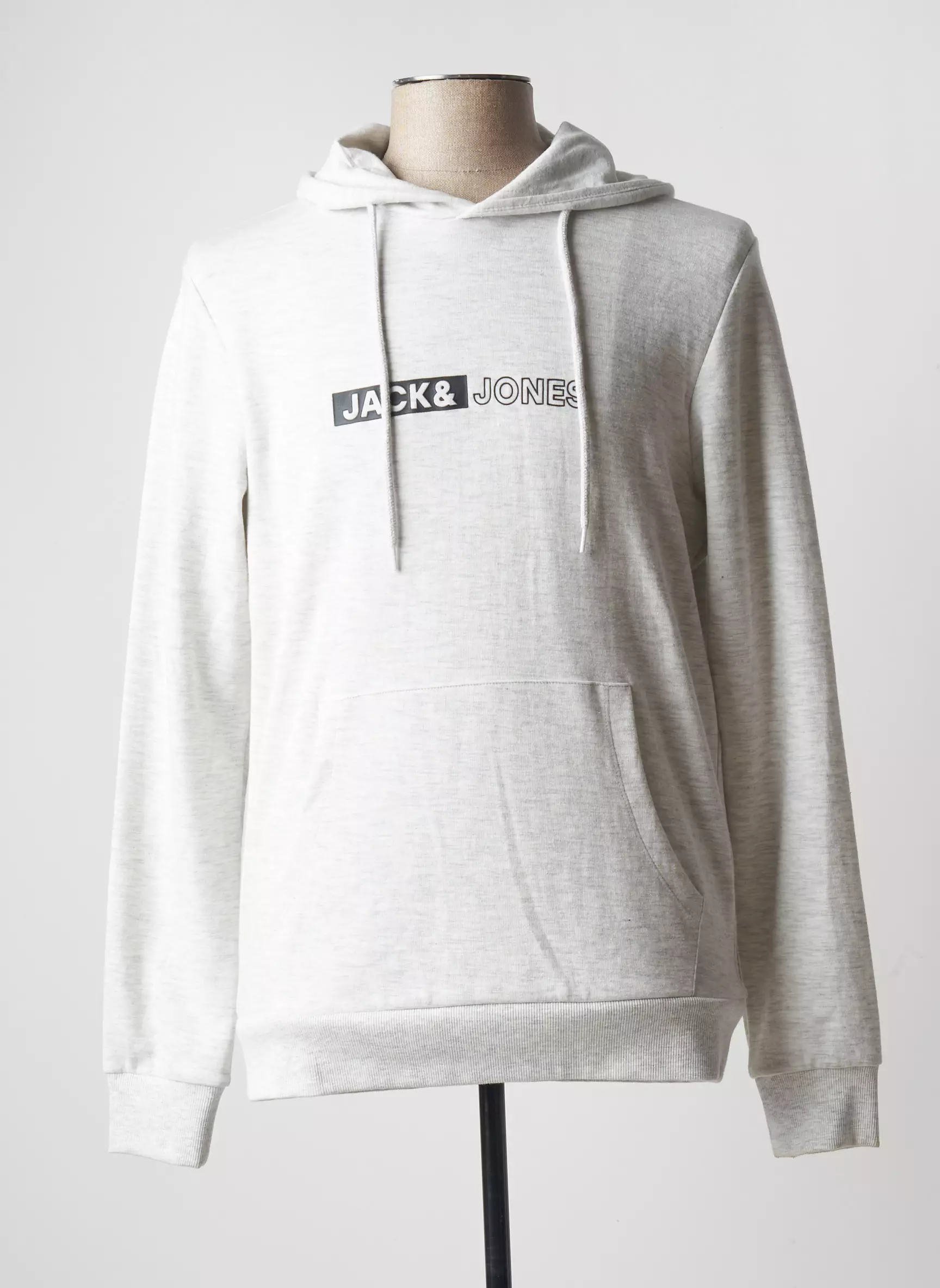 Jack Jones Sweat Capuche Homme couleur gris