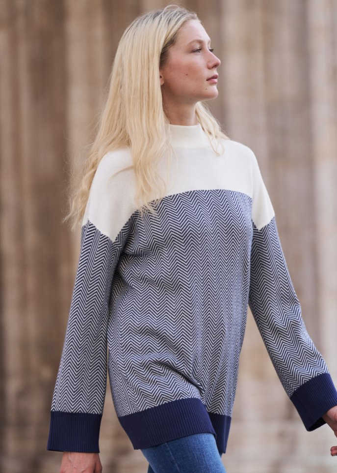 Lockerer Strick-Pullover