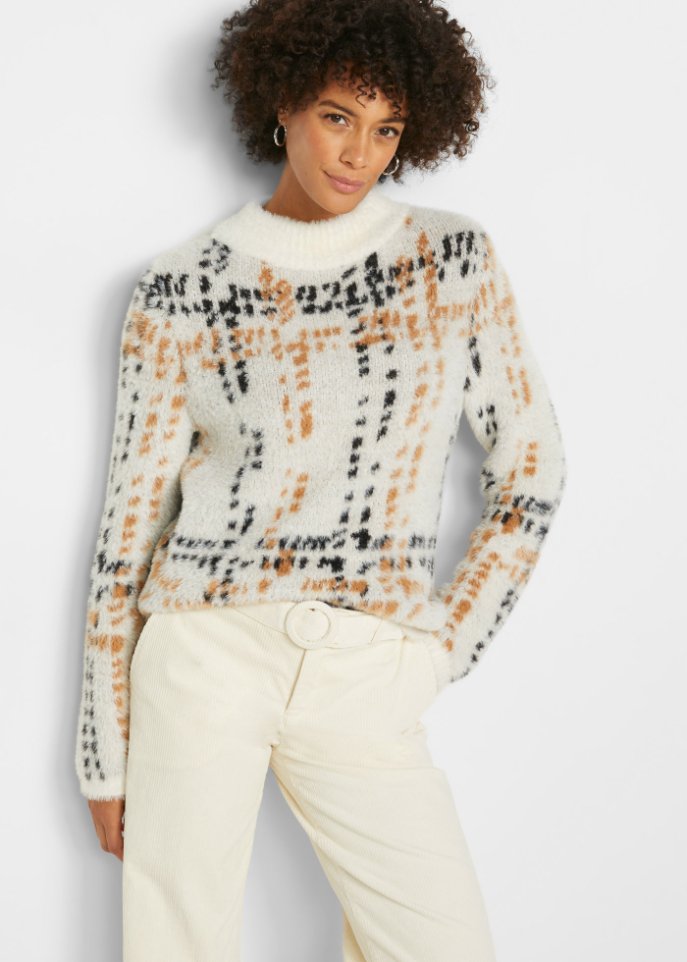 Pullover mit Stehkragen