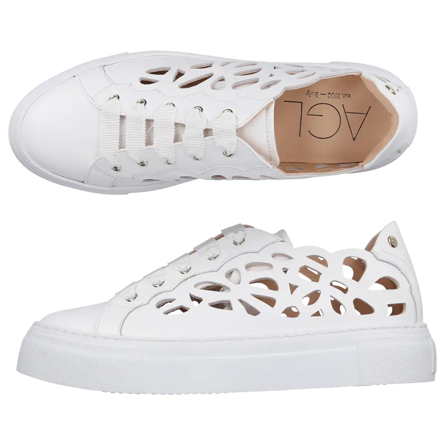 AGL Attilio Giusti Leombruni - Sneaker low D925249 Kalbsleder - weiß
