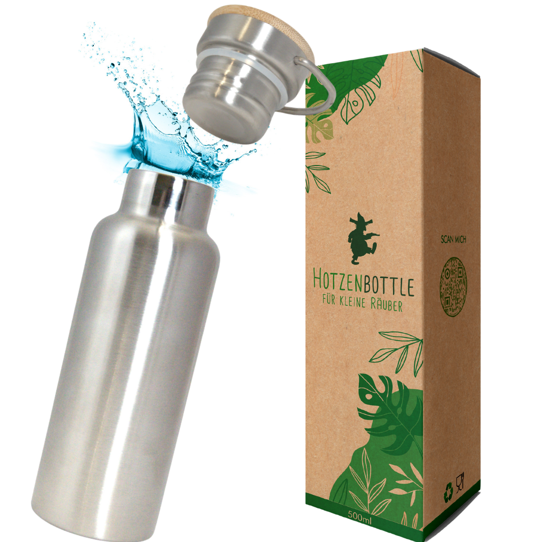 Viwanda Hotzenbottle Edelstahl Wasserflasche Doppelwandig | Premium | Mini 500ml für Schüler