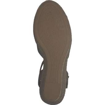 Tommy Hilfiger Webbing Low Wedge Sandal in grün
