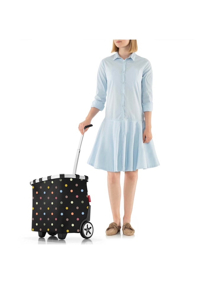 Reisenthel carrycruiser - Einkaufstrolley 47.5 cm (frame raffia black) in dots günstig kaufen onesize