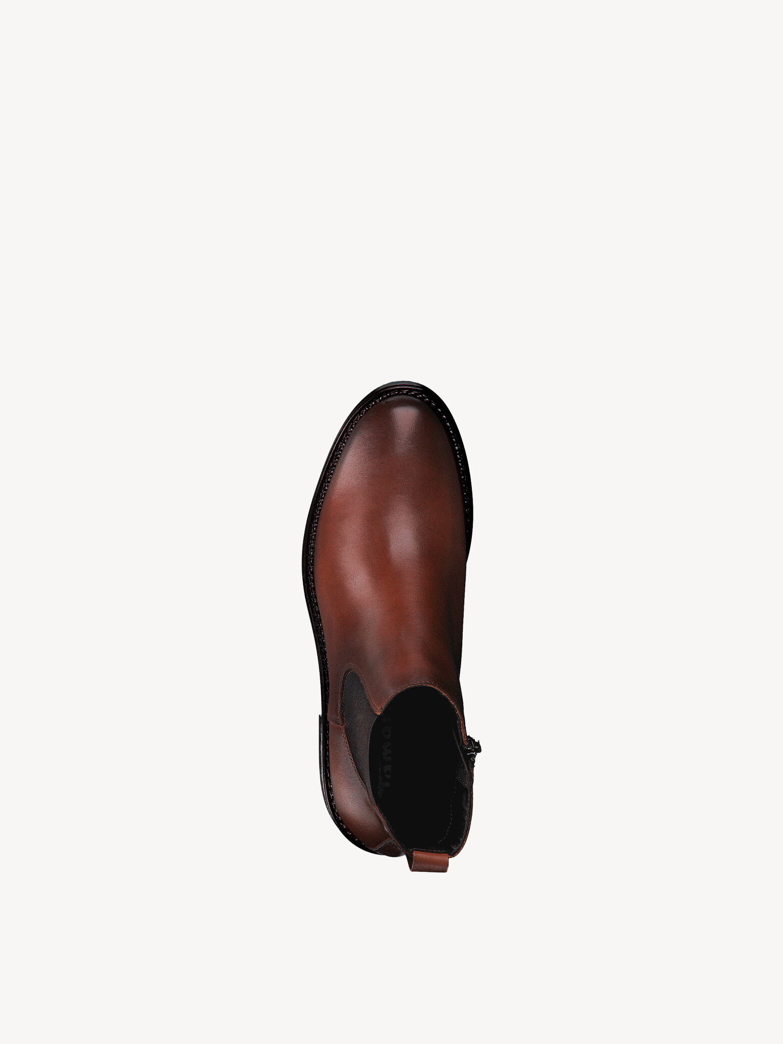 Bottine Chelsea en cuir - marron