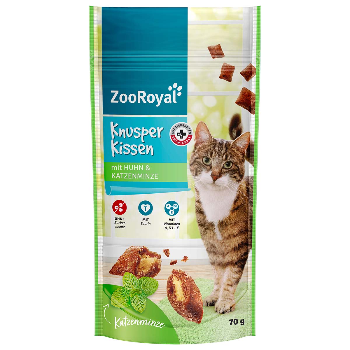 ZooRoyal Knusperkissen mit Huhn & Katzenminze kaufen