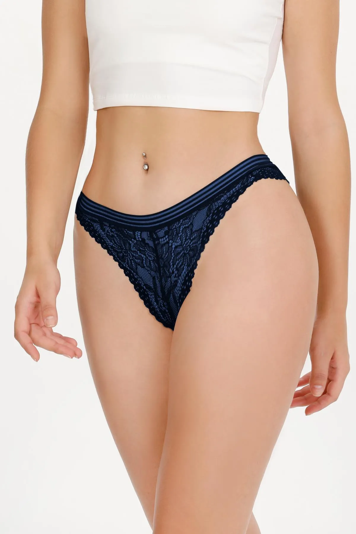 Sensu  5-teiliges Damen-Slip-Set aus Vollspitze