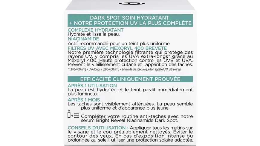 L'Oréal Bright Reveal Dark Spot Feuchtigkeitspflege LSF50 50 ml