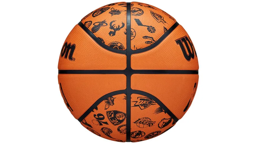 Wilson NBA Basketball All Team Orange/Black,  Gr. 7