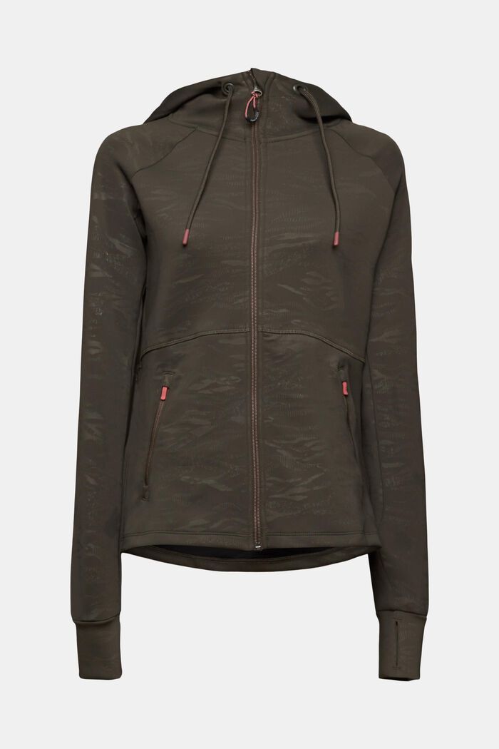 Gemusterte Active-Trainingsjacke, E-DRY