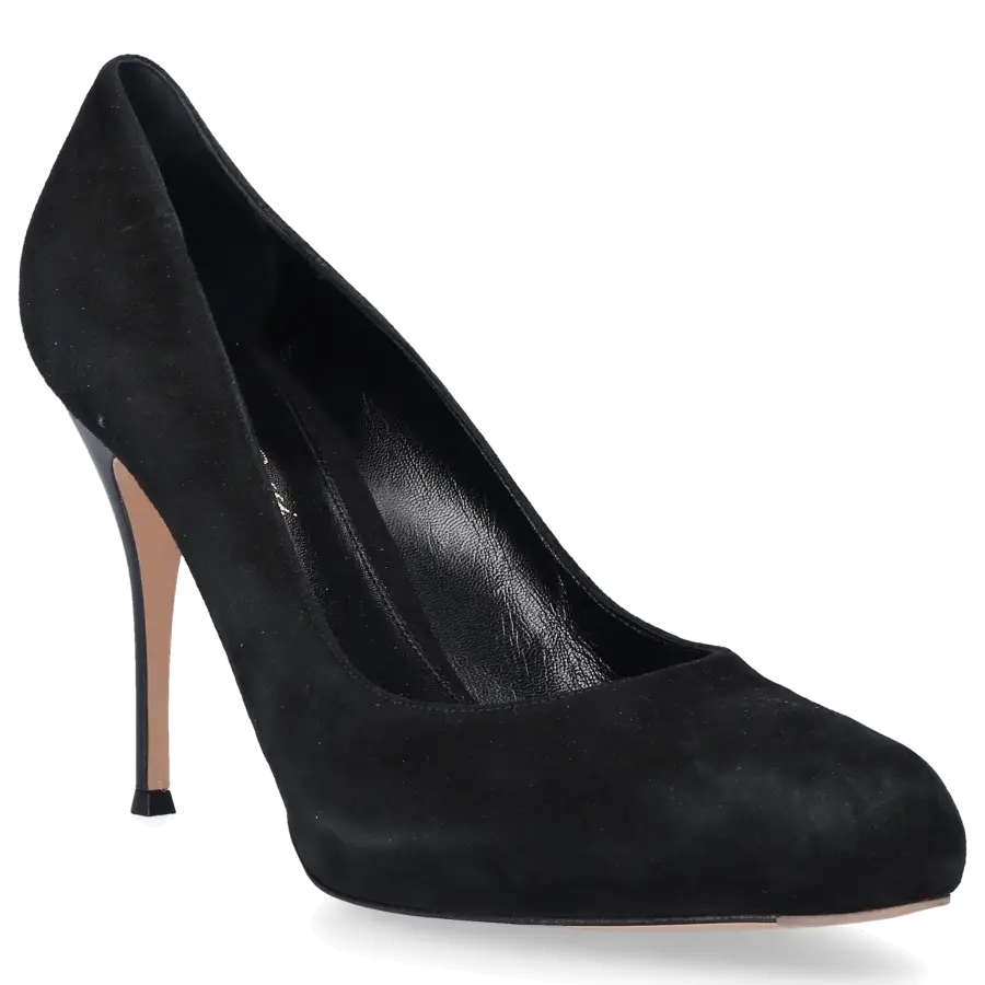 Gianvito Rossi - Pumps Veloursleder schwarz - schwarz