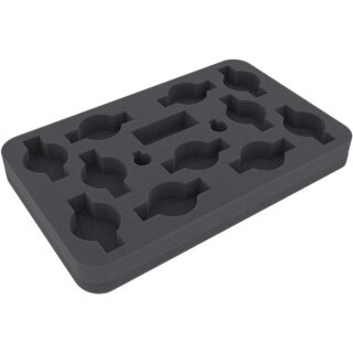 30mm Half-Size Schaumstoff für Dropfleet Commander - UCM Fregatten, Shaltari Voidgates und Korvetten + Dose für Schadensmarker