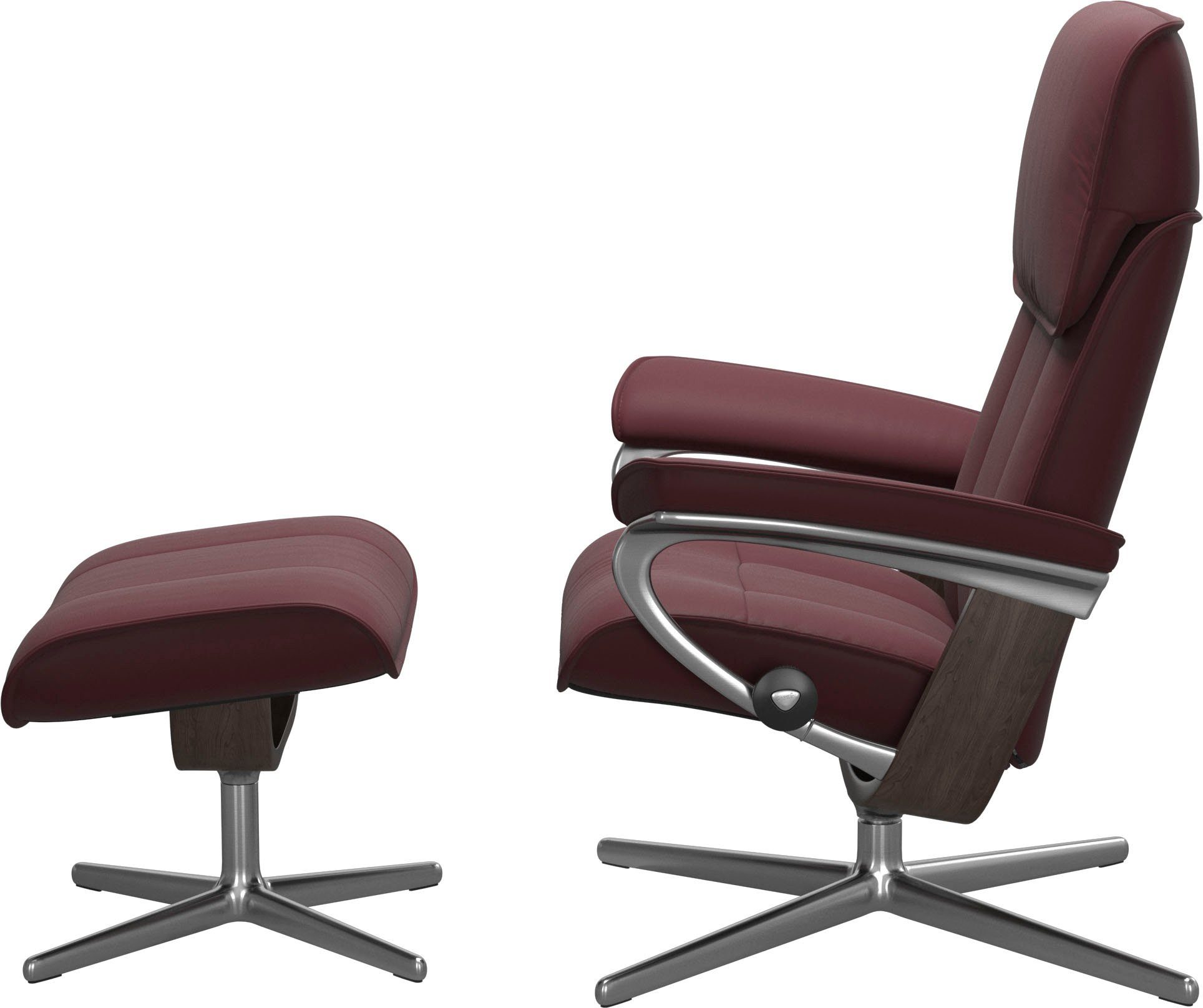Stressless® Relaxsessel Admiral, mit Cross Base, Größe M & L, Holzakzent Wenge
