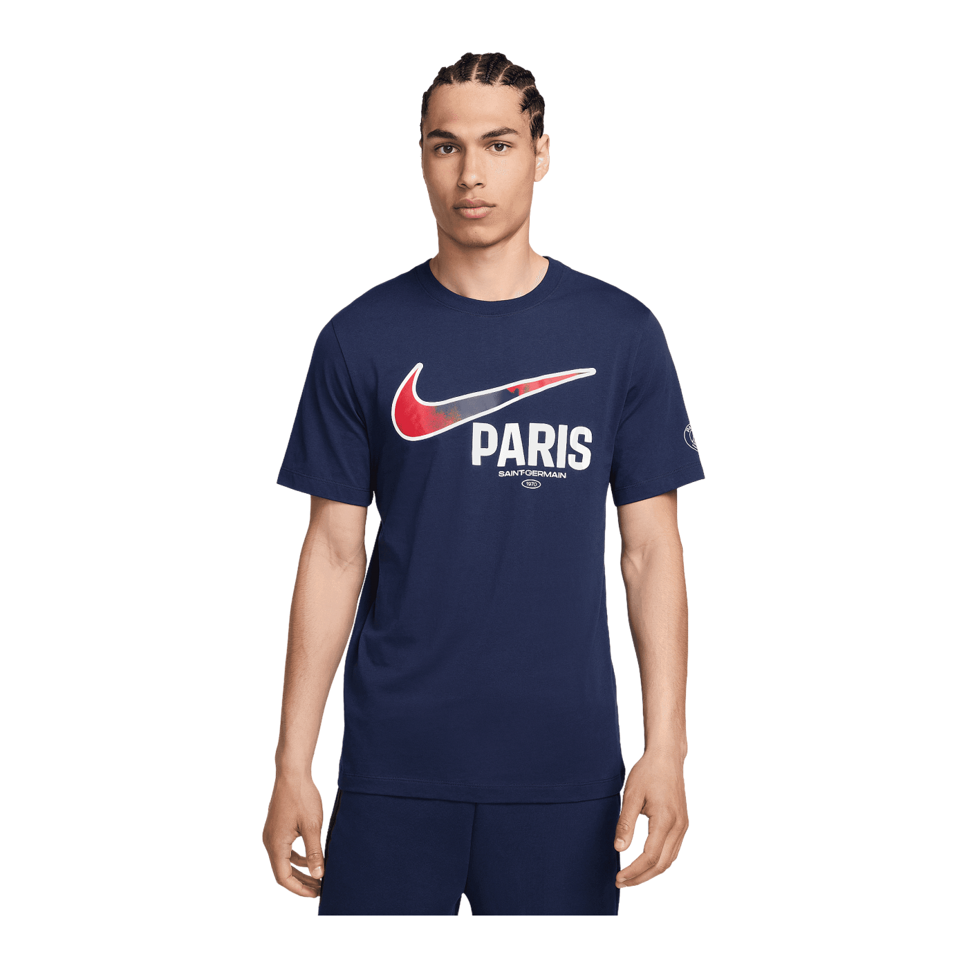 Nike Paris St. Germain Swoosh T-Shirt Blau F410