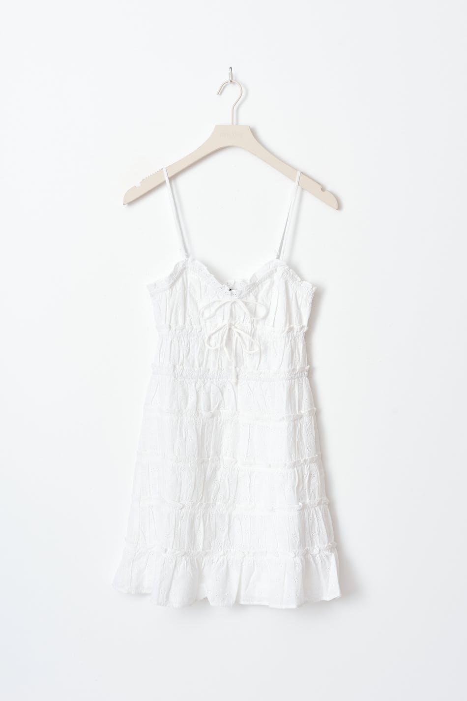 Broderie anglaise strap dress