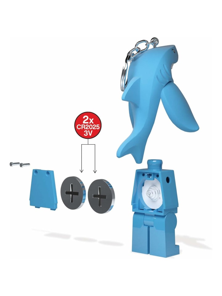 LEGO Schlüsselanhänger mit LED-Taschenlampe Spielzeuggeschenke in Blau günstig kaufen 76