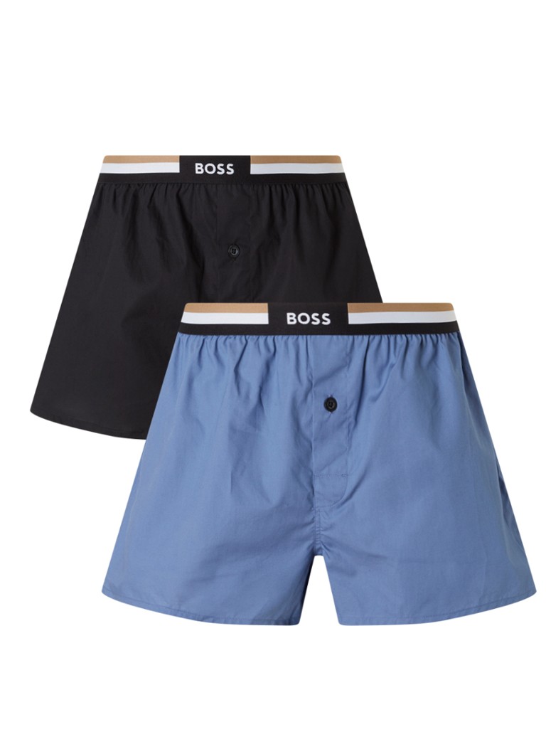 Lot de 2 boxers HUGO BOSS avec ceinture logotée