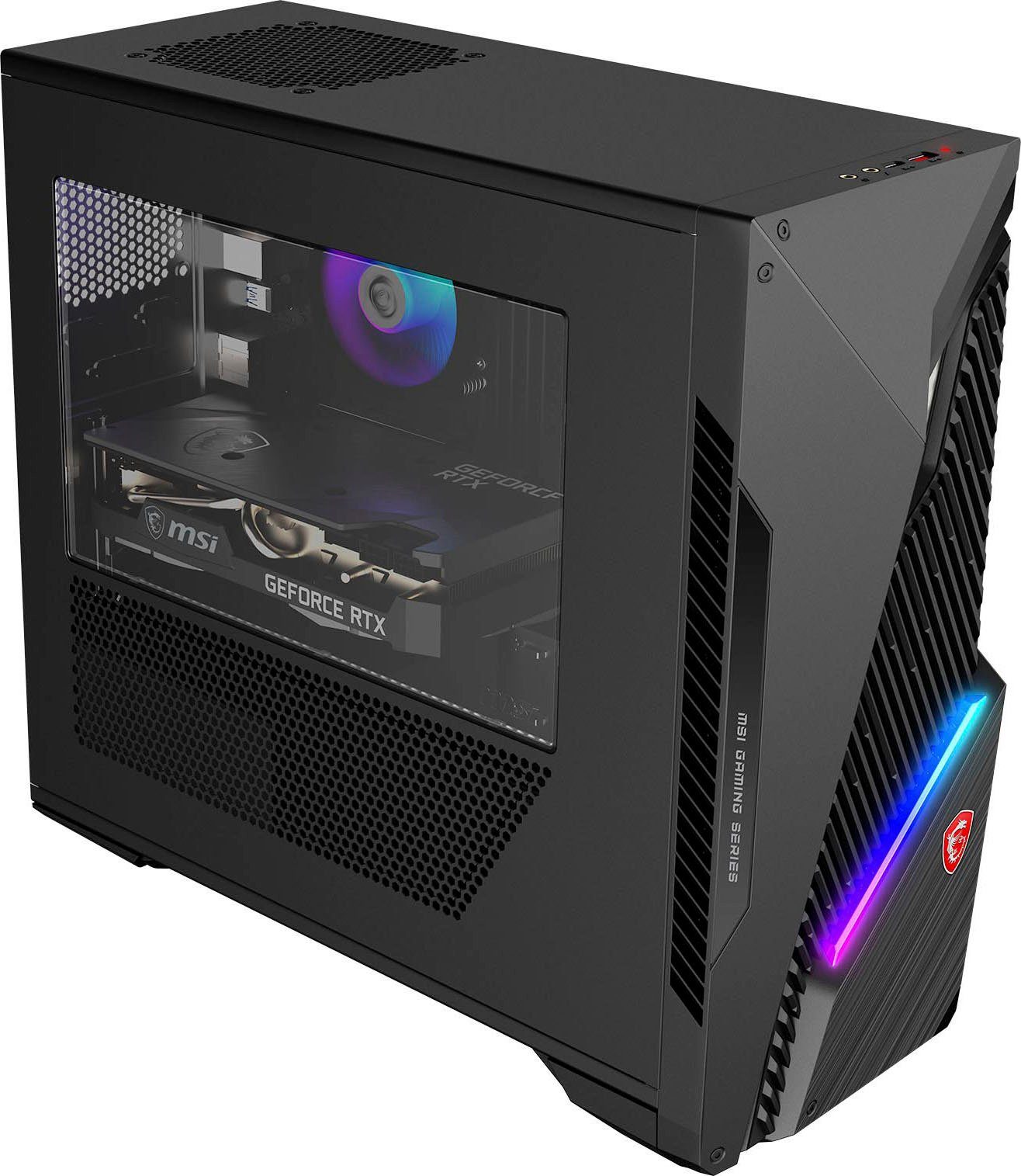MSI MAG INFINITE S3 13NUC-820DE Gaming-PC (Intel Core i7 13700F, GeForce RTX 4060 VENTUS 2X BLACK 8G OC, 16 GB RAM, 1000 GB SSD, Luftkühlung)