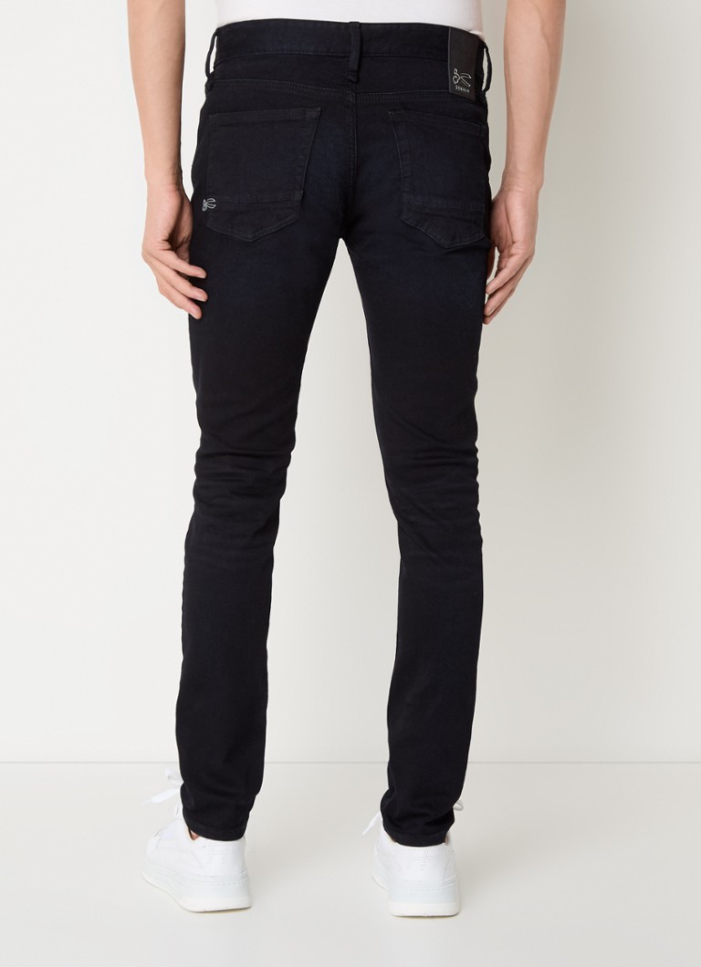 Blugi Denham Bolt Slim-Fit, decolorare închisă