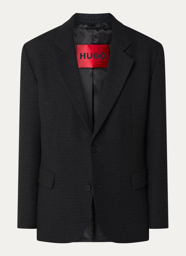 Bunda HUGO BOSS Ulan s regular střihem a tvídovým vzhledem