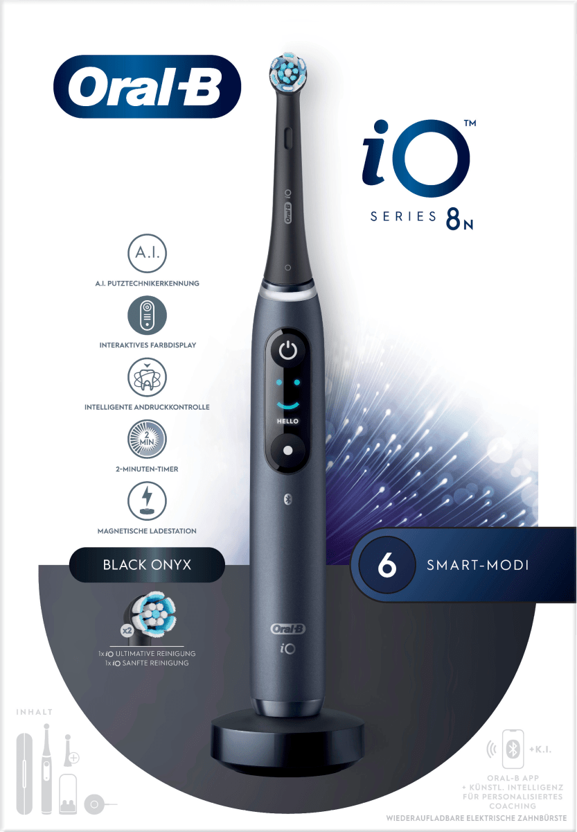 Elektrische Zahnbürste iO Series 8 Black Onyx, 1 St
