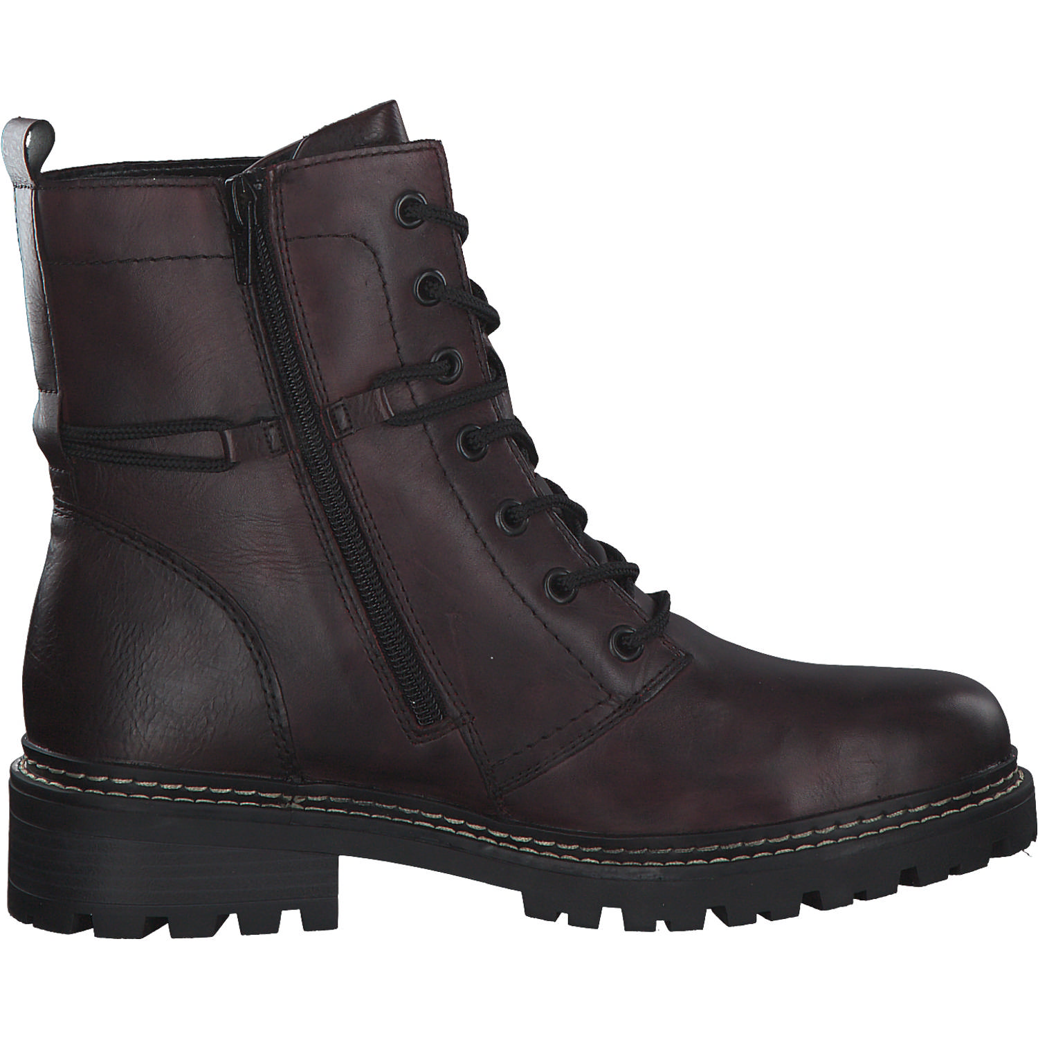 Remonte D0B75, Schnürstiefel, Damen, cerise/cerise