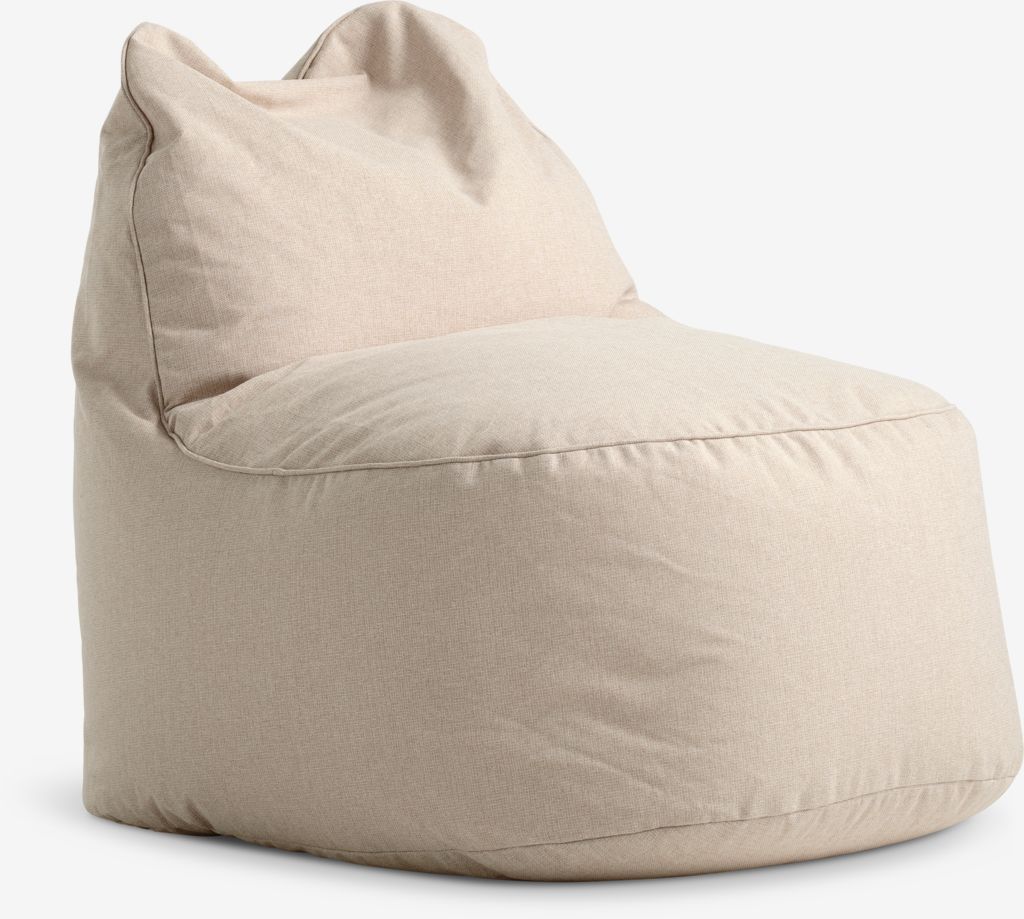 BANDHOLM Krzesło Beanbag BANDHOLM 75x100x90 beżowa tkanina