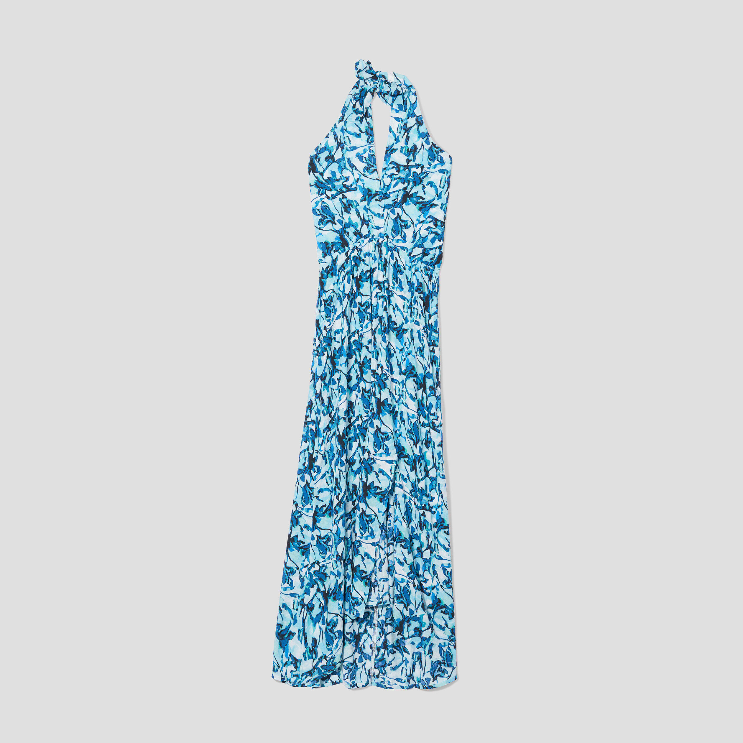 Robe longue évasée blanc femme | Cache Cache