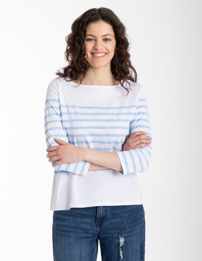 Damen Langarmshirt - Regular Fit - 3/4 Ärmel