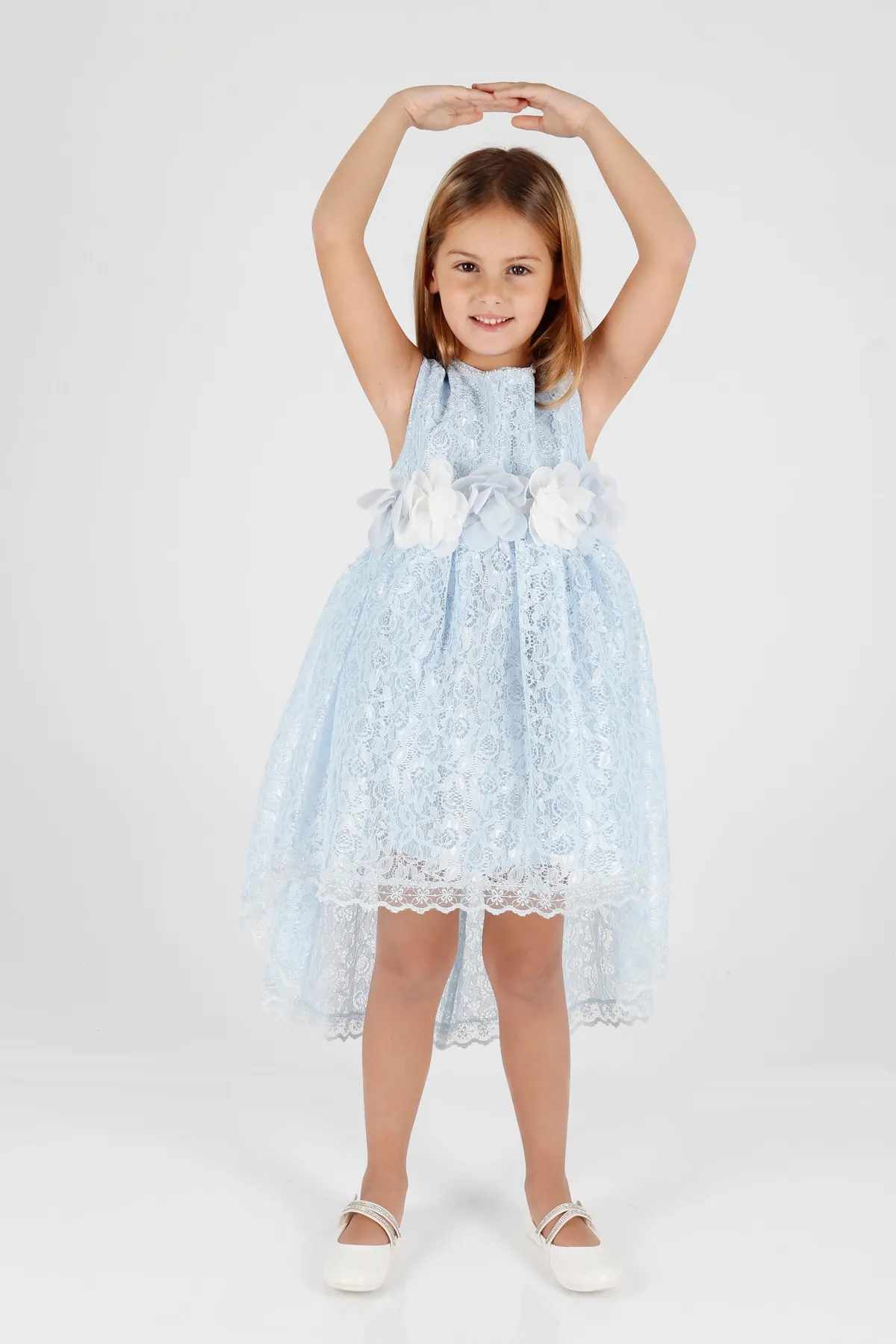 AHENGİM  Mädchen-Abendkleid mit Spitze, Ak2208