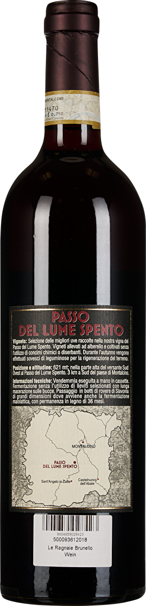 Le Ragnaie Brunello di Montalcino Passo del Lume Spento 2018