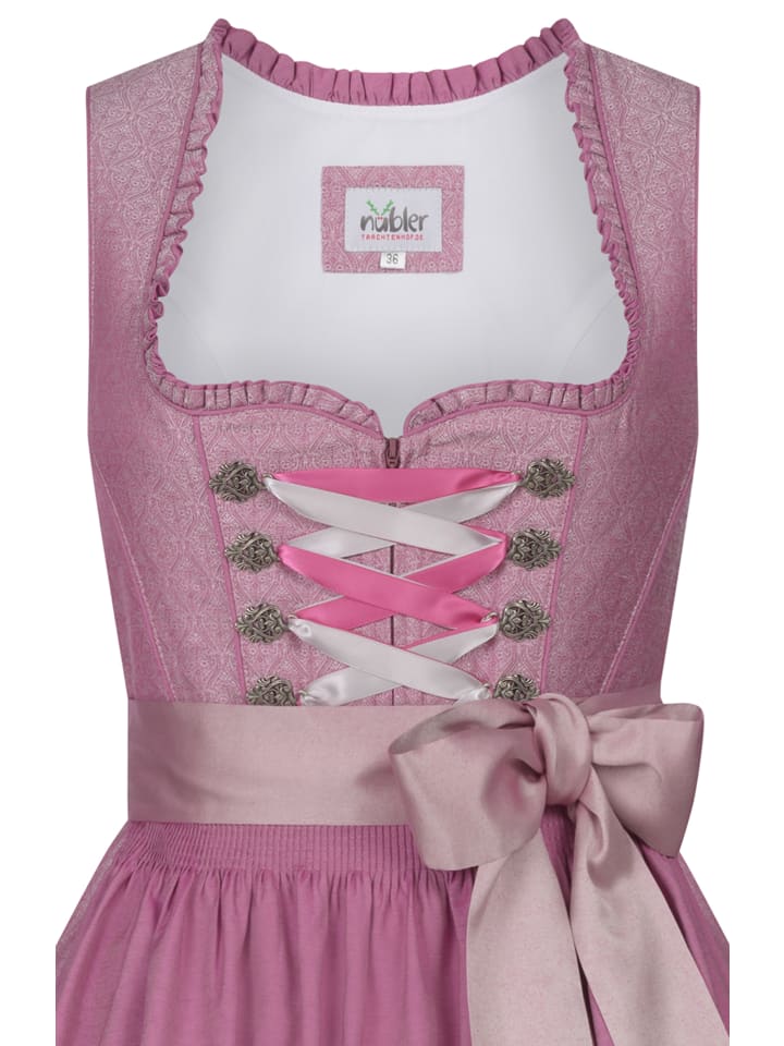 Nübler Mini Dirndl Golda in Rosa günstig kaufen