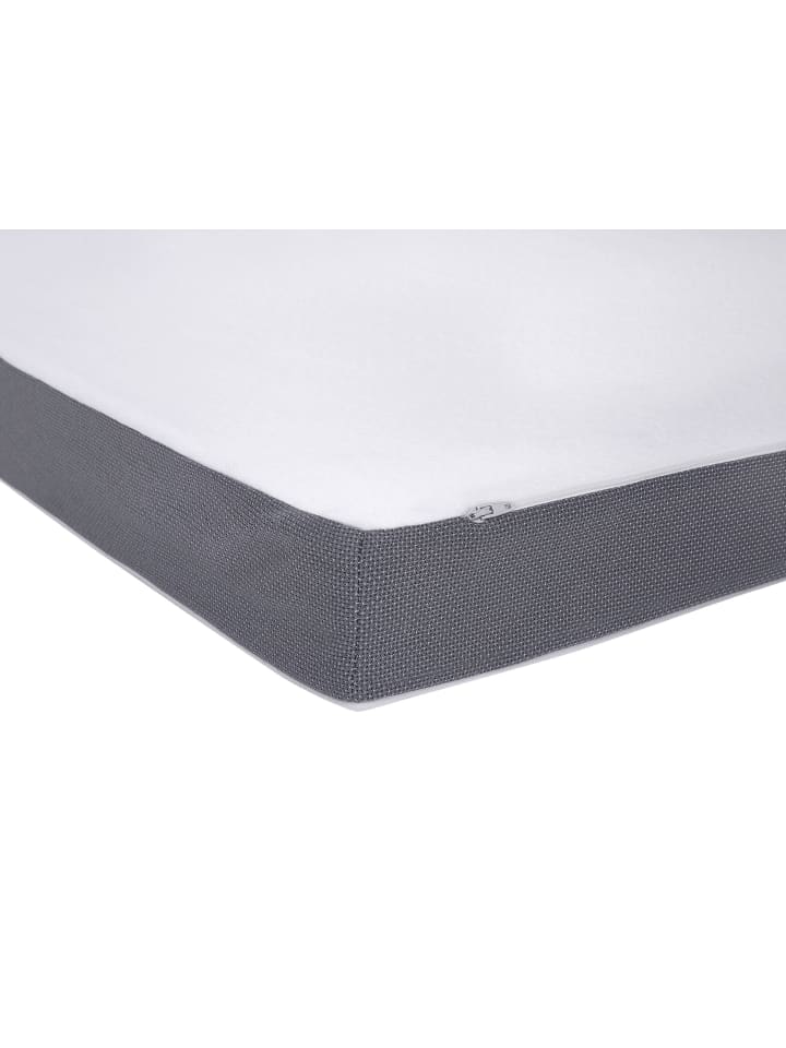 Beliani Topper COMFY in Grau/Weiß - (W) 180 x (H) 6 x (L) 200 cm günstig kaufen onesize