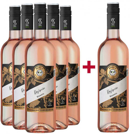 5+1 BIO Rosé halbtrocken Paket + Verkostungsvideo - Weingärtner Stromberg-Zabergäu