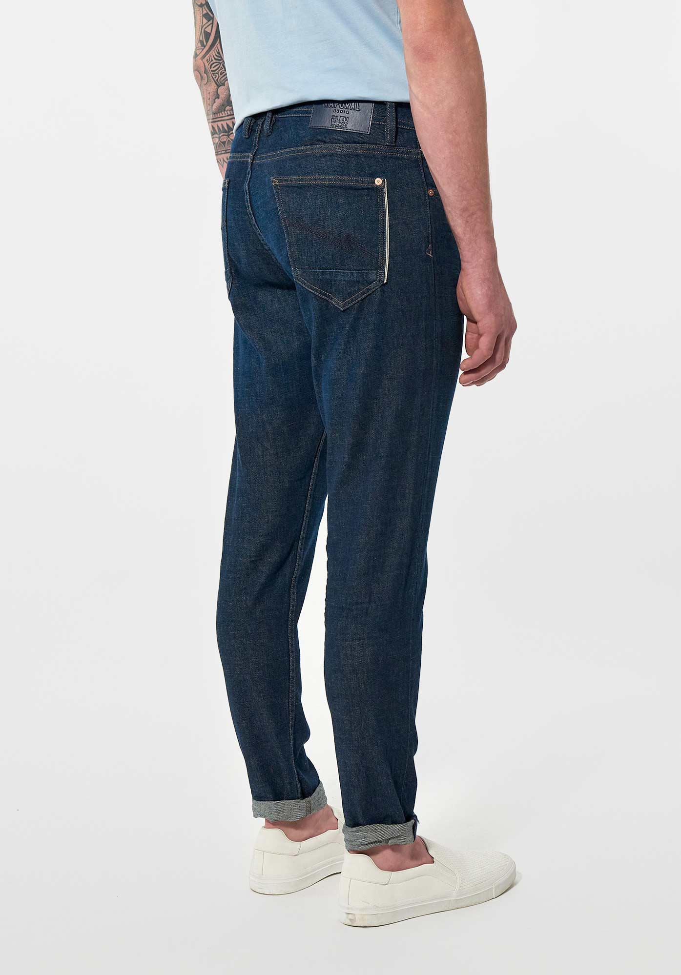 KYLAN  Jean relaxed cropped brut Homme