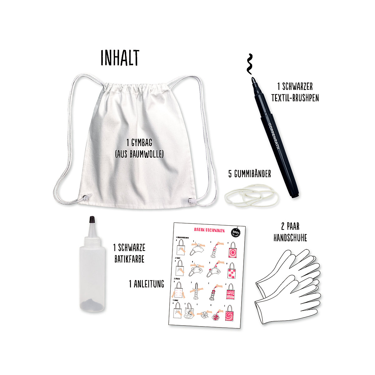 Mein Batik + Handlettering Starter-Set