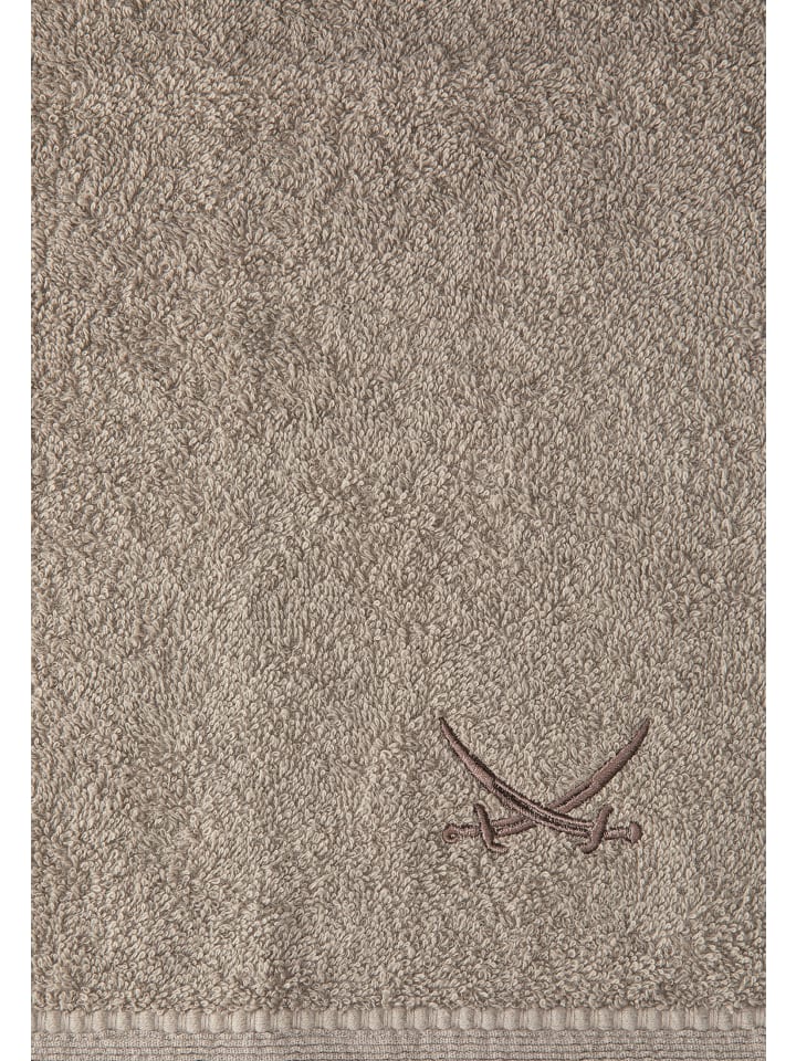 Sansibar 2er Handtuch-Set „Frottier-Kollektion Classic“, 50x100 cm in Taupe günstig kaufen onesize