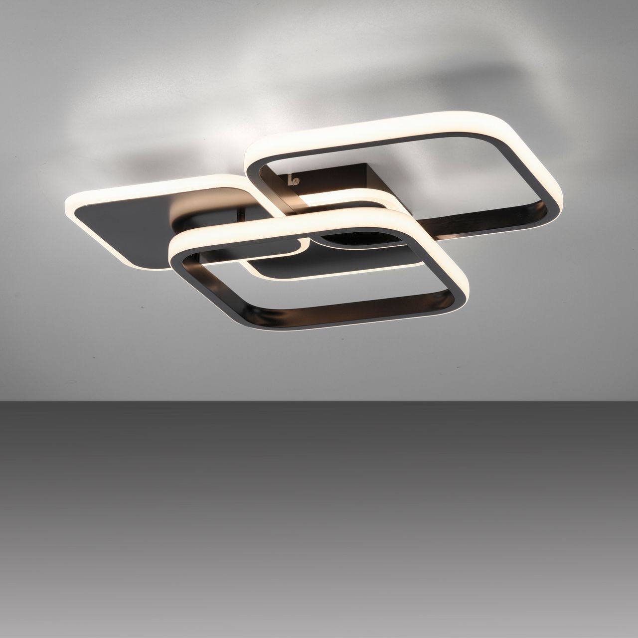 JUST LIGHT LED Deckenleuchte SEVENT, eckig, 1xLED-Board/36W/3000K, Innenleuchte, IP20