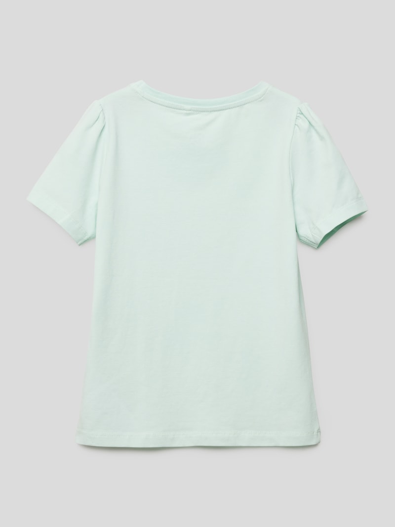 T-Shirt mit Statement-Print in mint