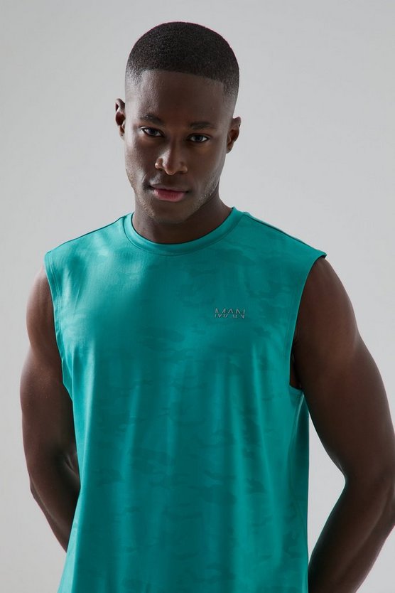 Man Active Camouflage Tanktop