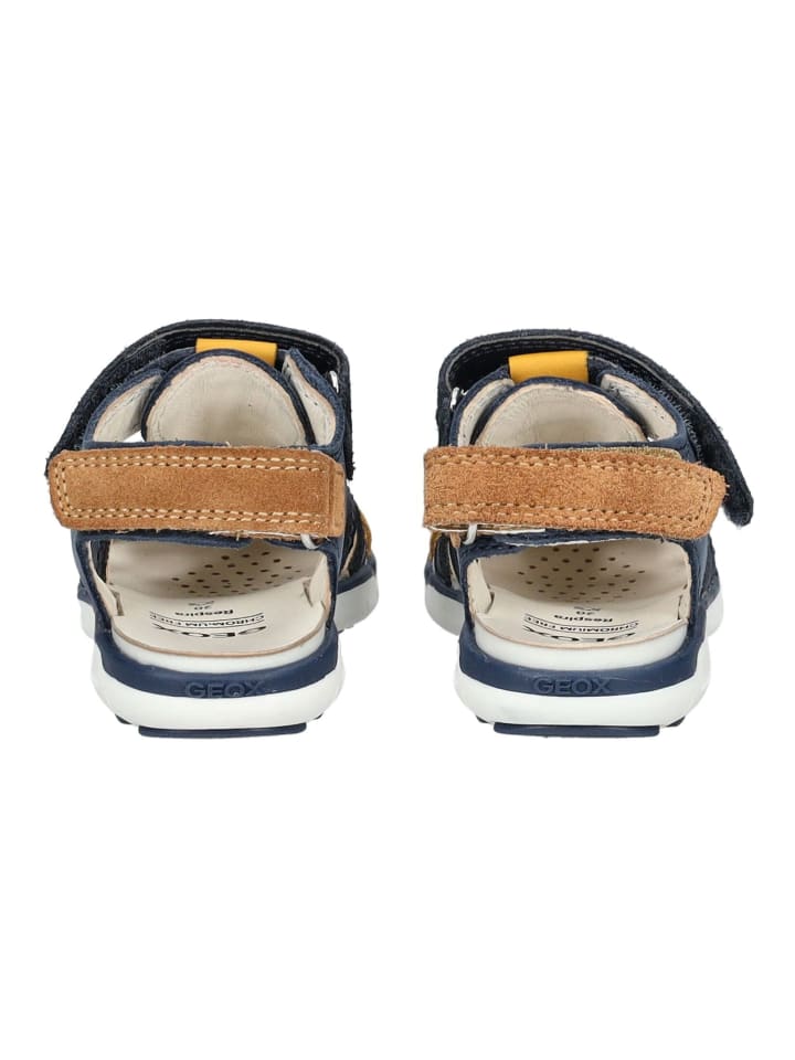 Geox Sandalen in Navy/Gelb günstig kaufen