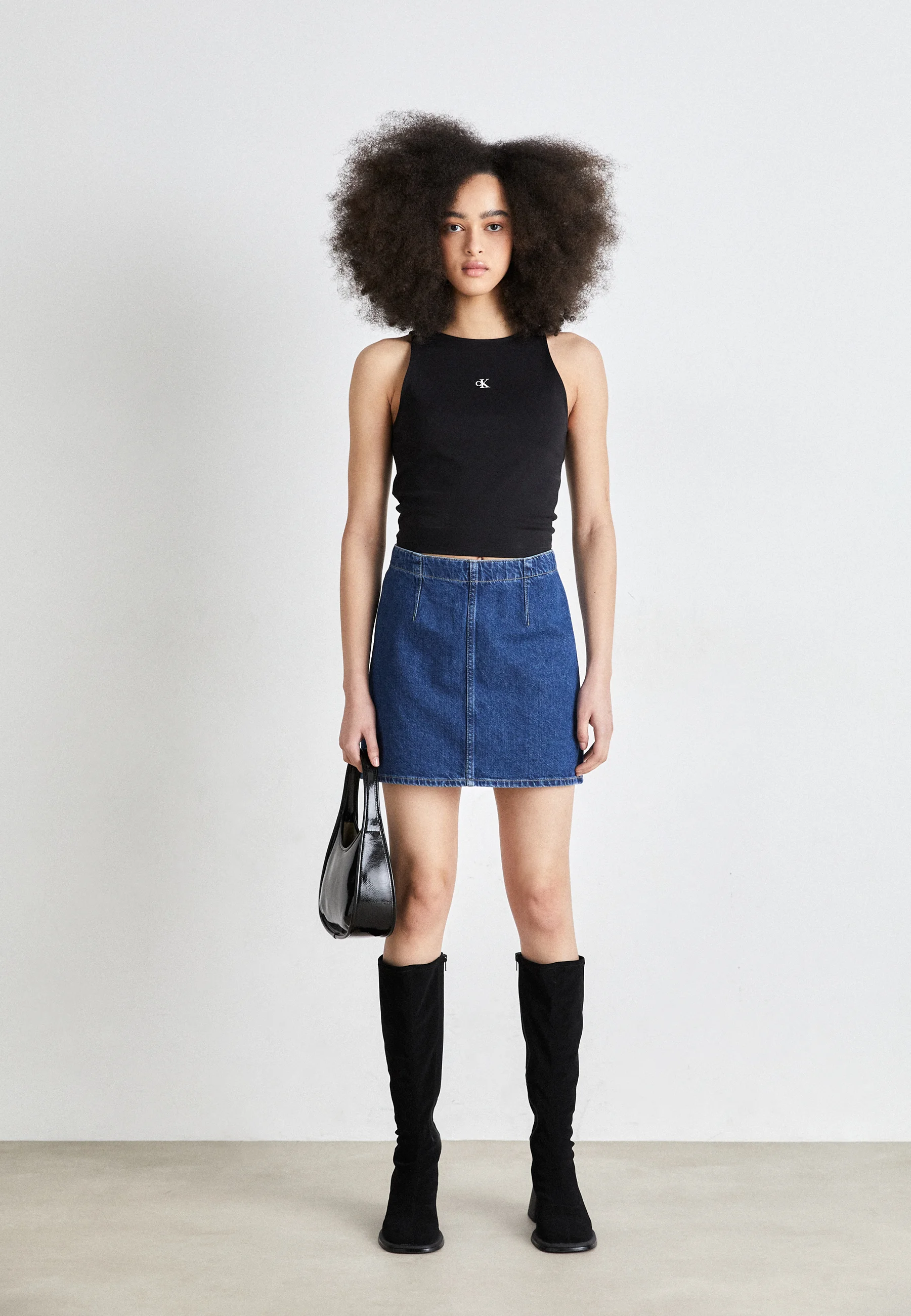 Calvin Klein Jeans FALDA DARTED - Falda campana