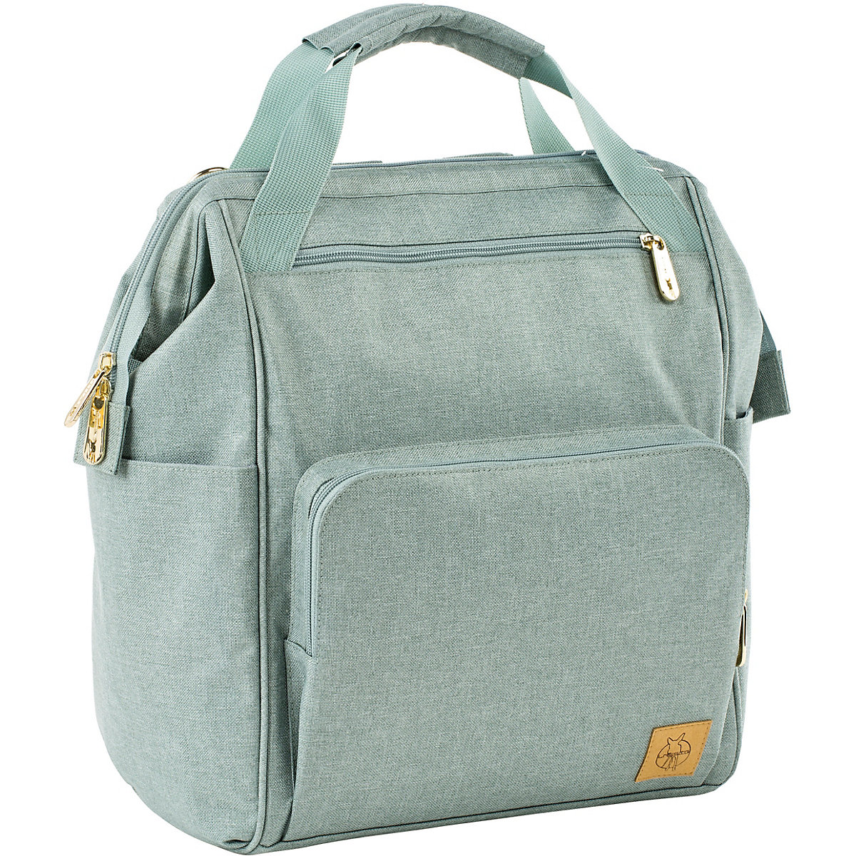 Wickelrucksack Goldie Glam mint, inkl. Zubehör & Wickelunterlage