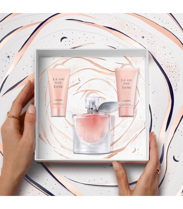Lancôme-LA VIE EST BELLE-Coffret eau de parfum + douche de parfum + lait de parfum