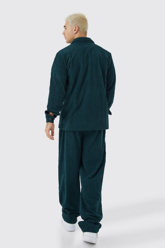 Geripptes Overshirt