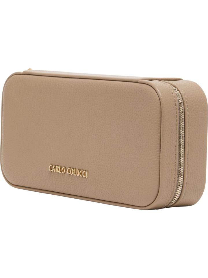 Carlo Colucci Schmucktasche DeGiovanni in Taupe günstig kaufen onesize