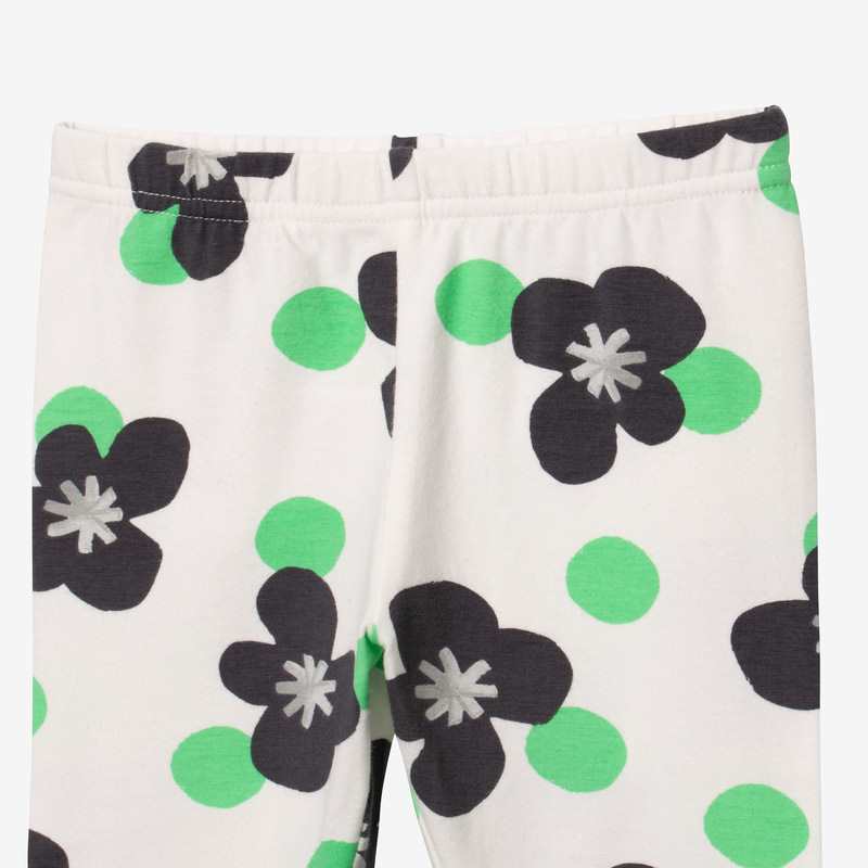 Leggings bébé fille fleurs pop beige Catimini