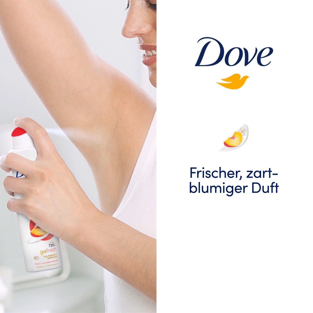 Antitranspirant Deospray Advanced Care Pfirsich & weißer Blütenduft, 150 ml