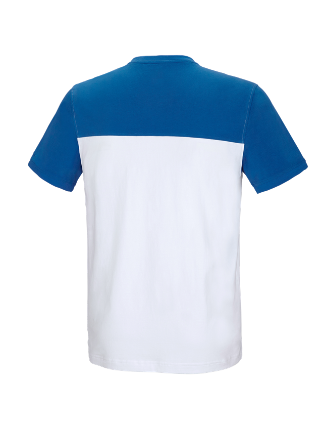 e.s. T-Shirt cotton stretch bicolor